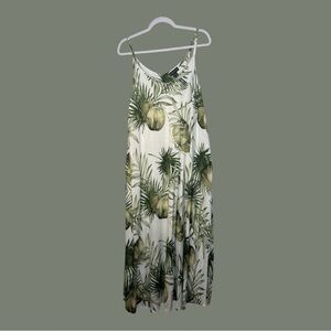 Tribal Femme Maxi Tropical Print Dress Spaghetti Straps Size Petite Small